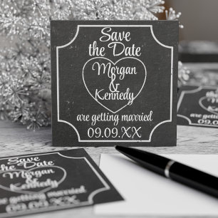 Budget Chalkboard 50 Pack Wedding Save The Dates