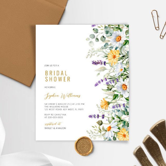 Budget Chamomile Bridal Shower Invitation (Creator Uploaded)