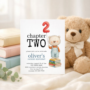 Budget Chapter Two Bear Book Boy 2nd Birthday