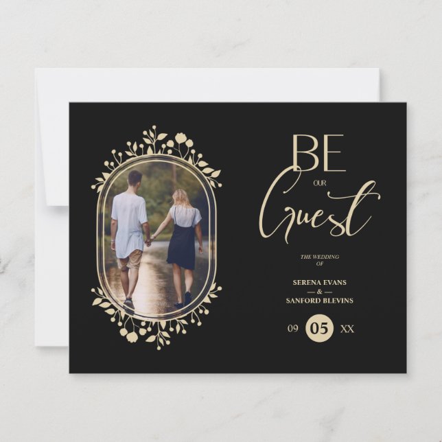 Budget Cheap Minimalist Fancy Photo Golden Effect (Front)