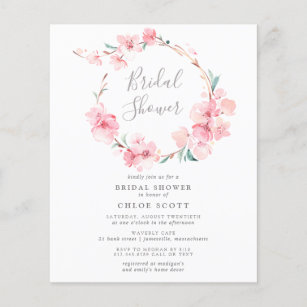  Budget Cherry Blossom Bridal Shower Invitation