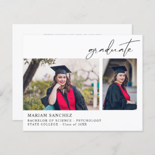 Budget Chic 2 Multi Photo Graduate Announcement