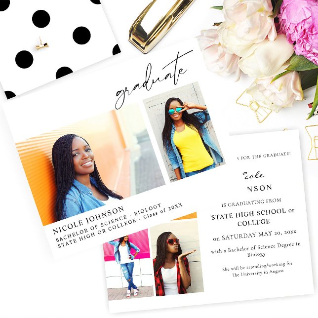 Budget Chic 5 Multi Photo Graduate Announcement (Creator Uploaded)