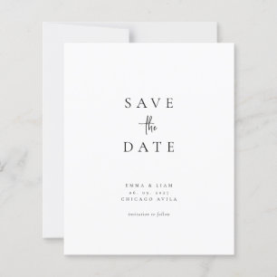 Budget Chic Modern Photo Wedding Save The Date