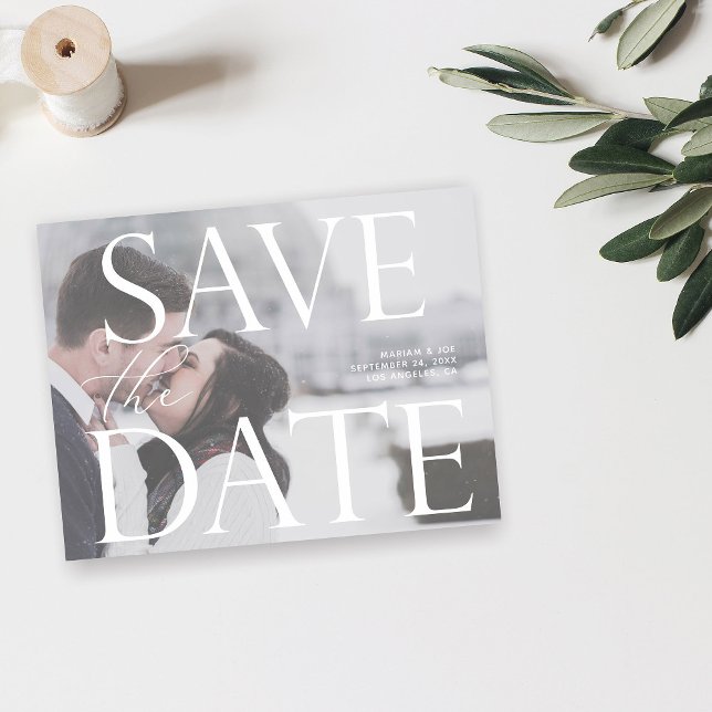 Budget Chic Photo LG Save the Date Flyer (Creator Uploaded)