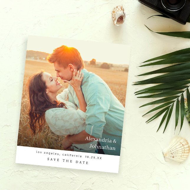 Budget Chic Stylish Mod Photo Save the Date Flyer (Creator Uploaded)