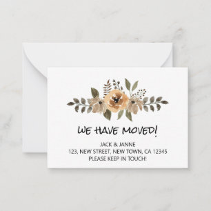 Budget & Chic We Have Moved Announcement Card