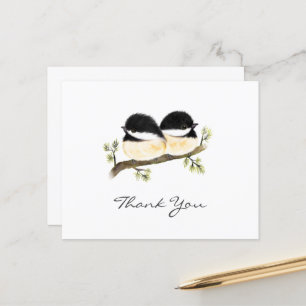 Budget Chickadees Bird All Occasion Thank You Card