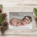 Budget Christmas Birth Announcement Photo Card<br><div class="desc">Announce the arrival of your sweet new baby with these christmas card birth announcements. Personalise with 1 photo on the front and 3 photos on the back. Include all your baby's birth details on the back of the card for a truly personalised holiday card. Visit my christmas card collection to...</div>