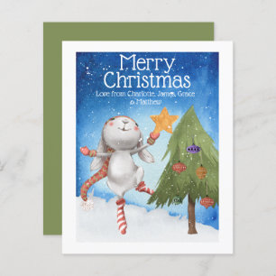 BUDGET Christmas Bunny Rabbit Decorating Tree