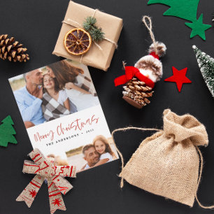 budget Christmas cookie drinks candy 3 photo Card