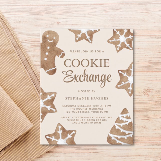 Budget Christmas Cookie Exchange Party Invitation (Creator Uploaded)