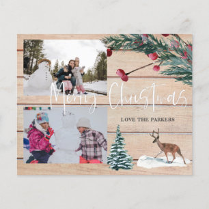 Budget Christmas Deer Winter Mutli Photo Flyer