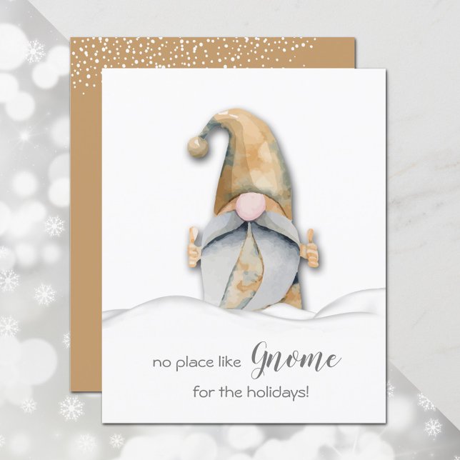 Budget Christmas Gnome Holiday Card (Creator Uploaded)