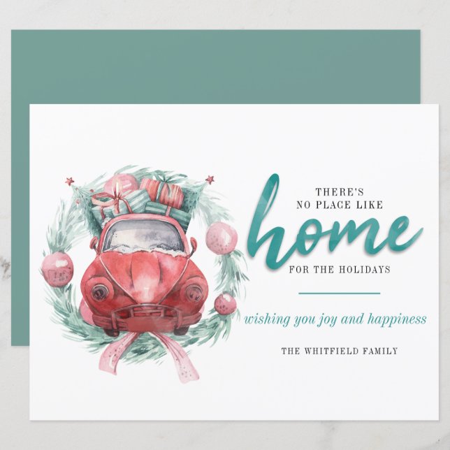 Budget Christmas Holidays No Place Like Home (Front/Back)