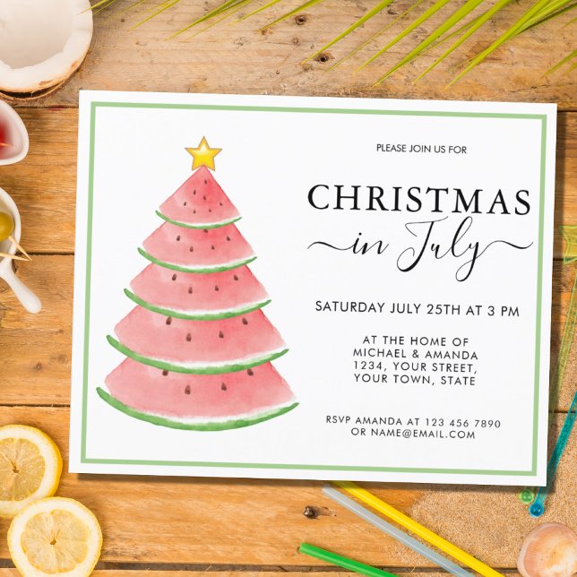 Budget Christmas in July Party Invitation (Creator Uploaded)
