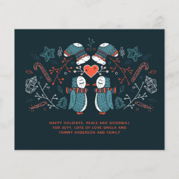 Budget Christmas Owls Hygge Scandinavian Folk Art