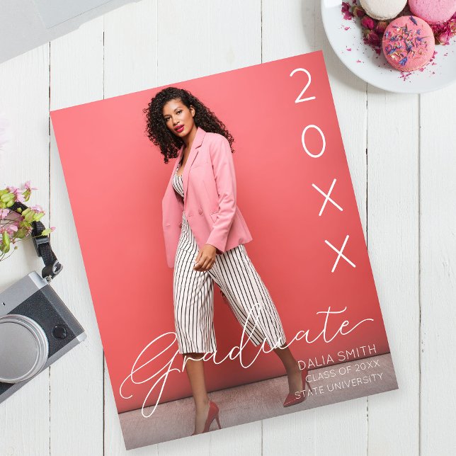 Budget Class Year Graduate Photo Announcement Flyer (Creator Uploaded)