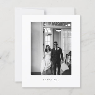 Budget Classic Black & White Wedding Thank you
