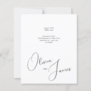 Budget Classic Modern Script Name Photo Wedding