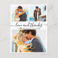 Budget Collage Love and Thanks Wedding Thank You