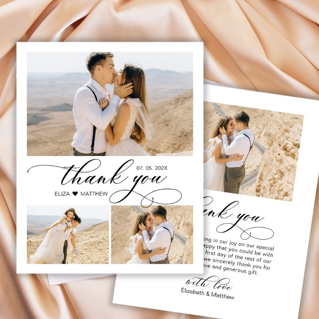 Budget Collage Wedding Thank You Script Flyer (Creator Uploaded)