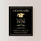 Budget College Black Gold Graduation Announcement