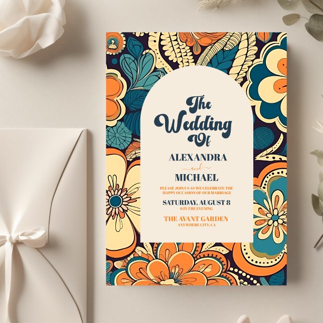 Budget Colourful Modern Groovy Retro 70s Floral We Flyer (Creator Uploaded)