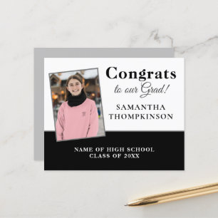 Budget Congrats Graduate Photo Custom Announcement
