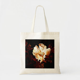 budget copper & cream poppy tote bag