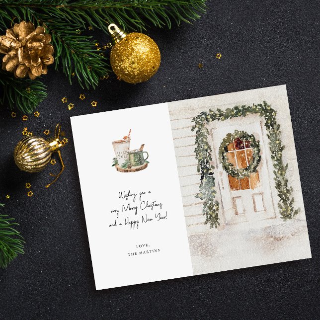 Budget Cosy Holiday Door, Hot Drink Holiday Flyer (Creator Uploaded)