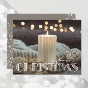 Budget Cozy Merry Christmas Greeting Card