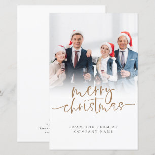 Budget Custom Photo Business Logo Merry Christmas