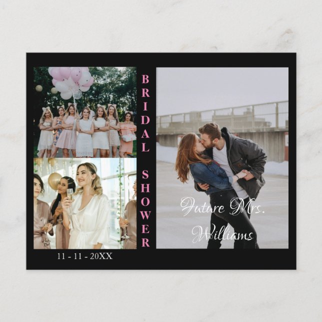 Budget Custom Photos Bridal Shower Invitation  (Front)