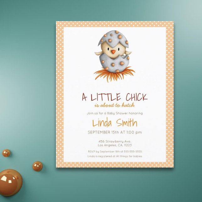 Budget Cute Bird Hatching Baby Shower Invitation (Creator Uploaded)