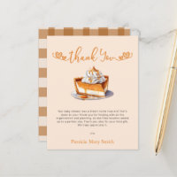 Budget Cutie Pie Baby Shower Thank You Card
