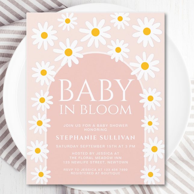 Budget Daisy Baby In Bloom Baby Shower Invitation (Creator Uploaded)