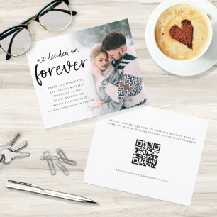 Budget Decided on Forever Photo QR Code Save Date