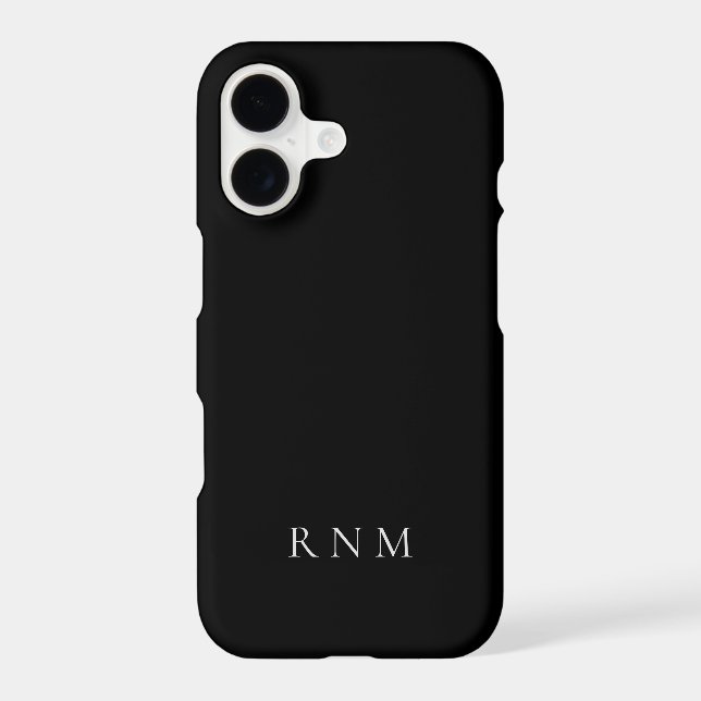 Budget Deepest Black with Name or Monogram Set (Back)