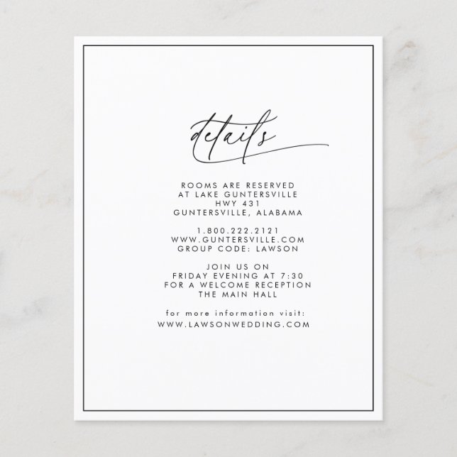 Budget Details Card  (Front)