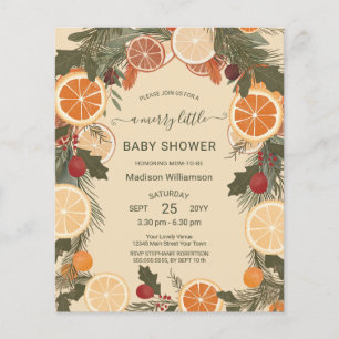 Budget Dried Citrus Merry Little Baby Shower 