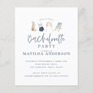  budget drinks bachelorette weekend itinerary  flyer