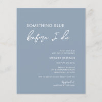 Budget Dusty Blue Before I Do Bridal Shower