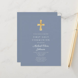 Budget Dusty Blue Boy First Communion