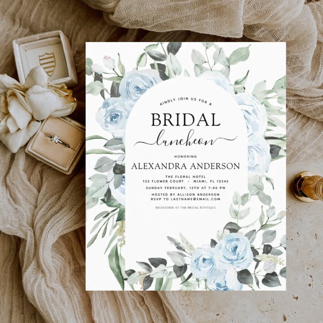 Budget Dusty Blue Bridal Shower Luncheon (Creator Uploaded)