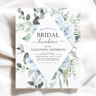 Budget Dusty Blue Bridal Shower Luncheon