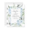 Budget Dusty Blue Floral Greenery Wedding
