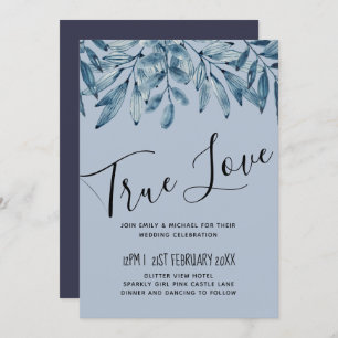 Budget DUSTY BLUE Foliage Wedding
