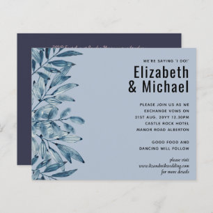 Budget DUSTY BLUE Foliage Wedding