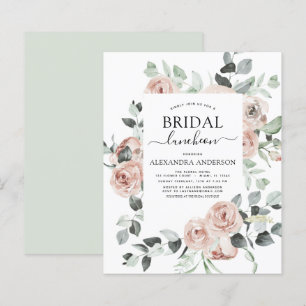 Budget Dusty Pink Bridal Shower Luncheon